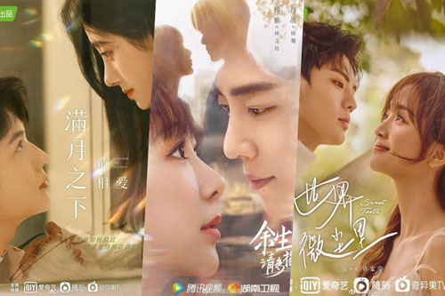 Lo&#x1EA1;t poster ng&#xF4;n t&#xEC;nh Hoa ng&#x1EEF; gi&#x1ED1;ng nhau nh&#x1B0; &quot;v&#x103;n m&#x1EAB;u&quot;, D&#x1B0;&#x1A1;ng T&#x1EED; - C&#xFA;c T&#x1ECB;nh Y - &#x110;&#x1ECB;ch L&#x1EC7; Nhi&#x1EC7;t Ba &#x111;&#x1EC1;u c&#xF3; t&#xEA;n