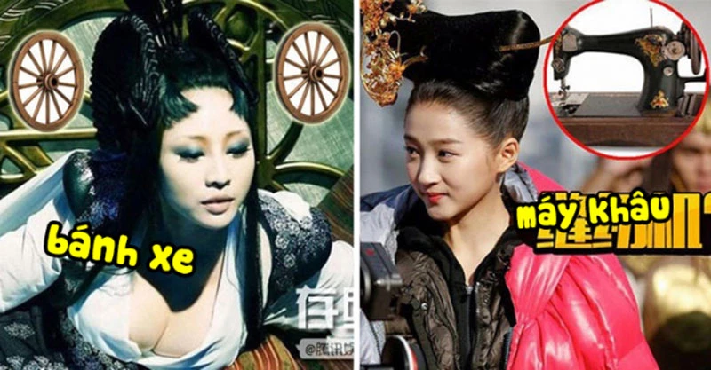 Dưới đây là một số kiểu tóc "khó đỡ" khiến các sao nữ Hoa ngữ bị dìm trong phim cổ trang.