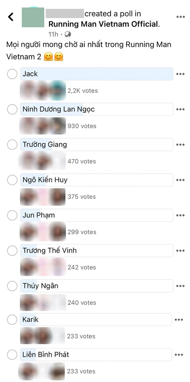 Thành viên được hóng nhất mùa 2 Running Man Việt: Jack áp đảo, vị trí thứ 2 không quá bất ngờ! - Ảnh 1.