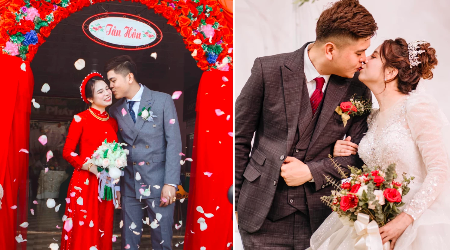 Đám cưới của Hải và Linh được tổ chức tại Hà Nội, Đắk Nông và Bình Dương.
