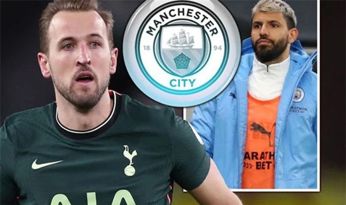 Man City đang nhắm tới Kane để thay Aguero