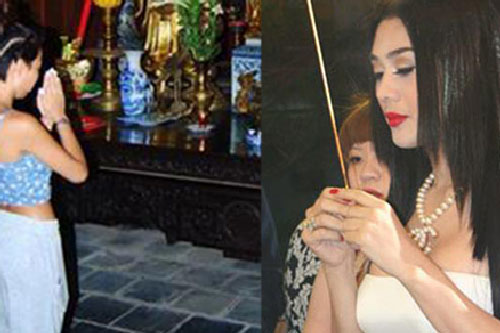 Thời trang sao Việt khi đi chùa: Hoàng Thùy bị phản ứng dữ dội, Phi Thanh Vân kém duyên