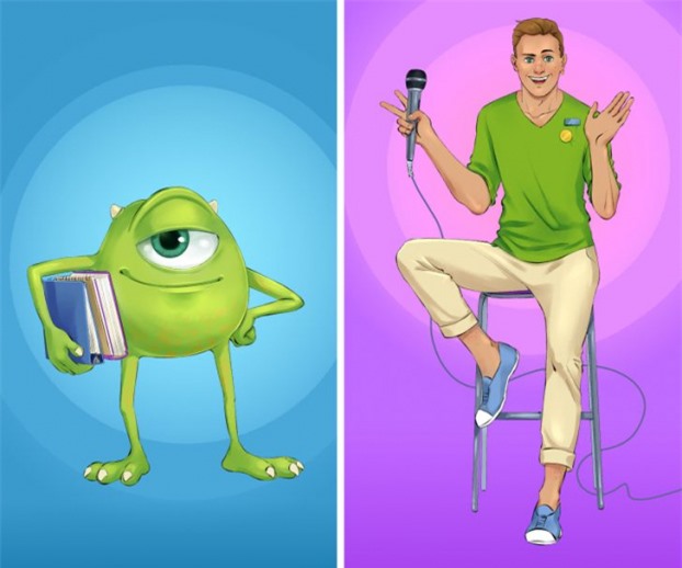 Điều gì sẽ xảy ra nếu các quái vật trong phim Monsters, Inc. biến thành người?