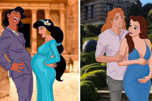 Điều gì sẽ xảy ra nếu các nàng công chúa Disney có bầu?