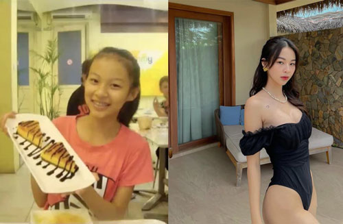 Phí Phương Anh hé lộ ảnh lúc nhỏ, khoe màn 'dậy thì thành công'