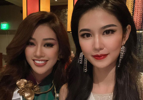 Khánh Vân diện áo dài đọ sắc bên Hoa hậu Trung Quốc, nhan sắc liệu có lấn át đối thủ?