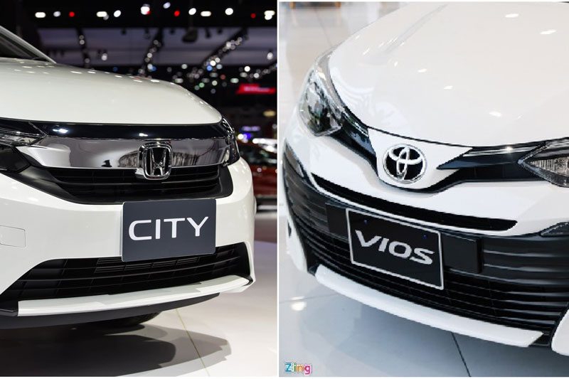So sánh Honda City E với Toyota Vios E-MT