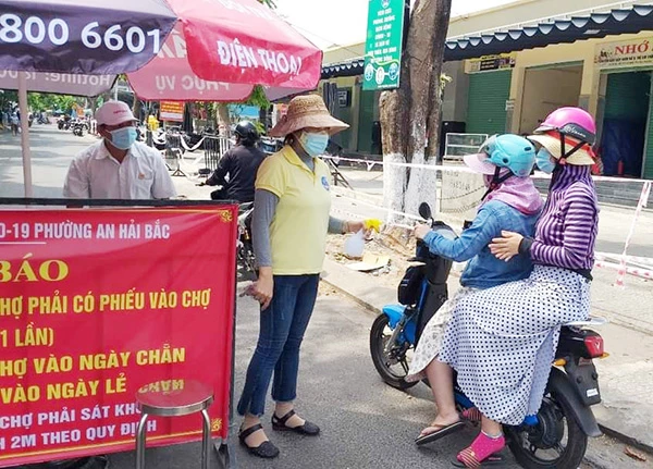 Chợ An Hải Bắc, nơi nữ bệnh nhân V.T.L.V (BN 3870) có đến mua sắm trong những gày qua