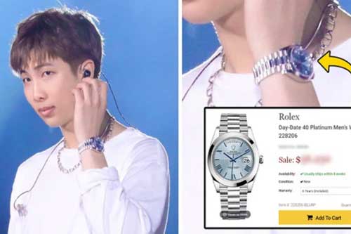 Jin - RM (BTS) chứng tỏ đẳng cấp tay chơi hàng hiệu Kbiz: Đeo đồng hồ sương sương, fan phải “há hốc” khi thấy bảng giá