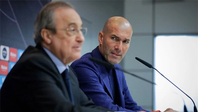 Zidane được cho là bất đồng với chủ tịch Florentino Perez
