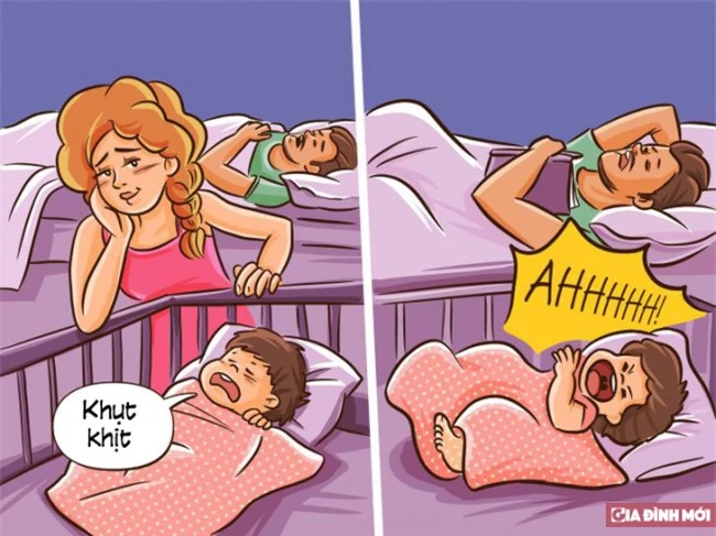 12 bức tranh minh họa hài hước cho thấy sự khác biệt giữa bố và mẹ khi nuôi dạy con 3