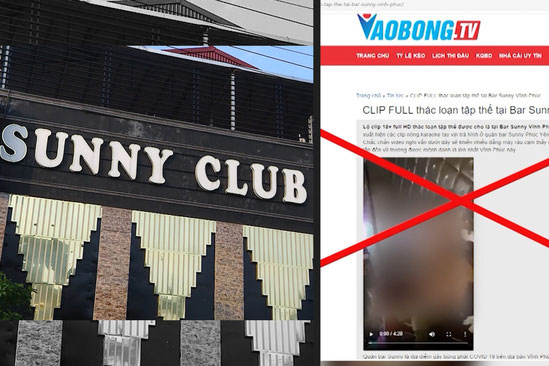 Bắt tạm giam 3 đối tượng đăng tải clip nóng giả mạo tại ổ dịch bar Sunny