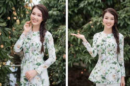 Á hậu Thụy Vân khoe ngoại hình tươi trẻ trong bộ đồ bà ba