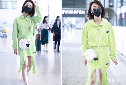 'Ngụy Anh Lạc' Ngô Cẩn Ngôn 'chơi cả cây xanh' nổi bật nhưng chiếc váy nhìn thực sự khó hiểu