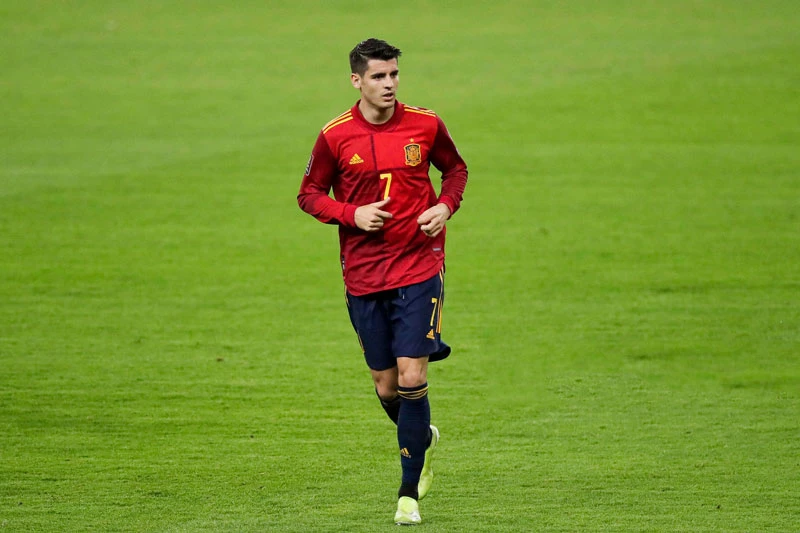 =5. Alvaro Morata (đội tuyển Tây Ban Nha, tỷ lệ: 20/1).