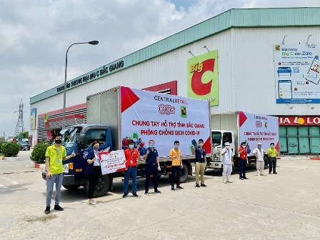 Central Retail hỗ trợ nhu yếu phẩm cho tỉnh Bắc Giang, Vĩnh Phúc