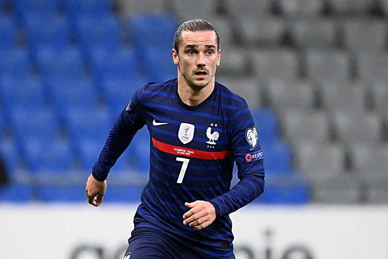 =5. Antoine Griezmann (đội tuyển Pháp, tỷ lệ: 20/1).