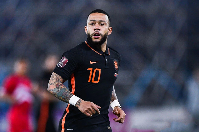 =5. Memphis Depay (đội tuyển Hà Lan, tỷ lệ: 20/1).