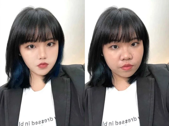 Lạm dụng phần mềm chỉnh sửa để có bức hình long lanh trên mạng xã hội gây áp lực cho cả người đăng lẫn người xem. Ảnh: Weibo. Lạm dụng phần mềm chỉnh sửa để có bức hình long lanh trên mạng xã hội gây áp lực cho cả người đăng lẫn người xem. Ảnh: Weibo.