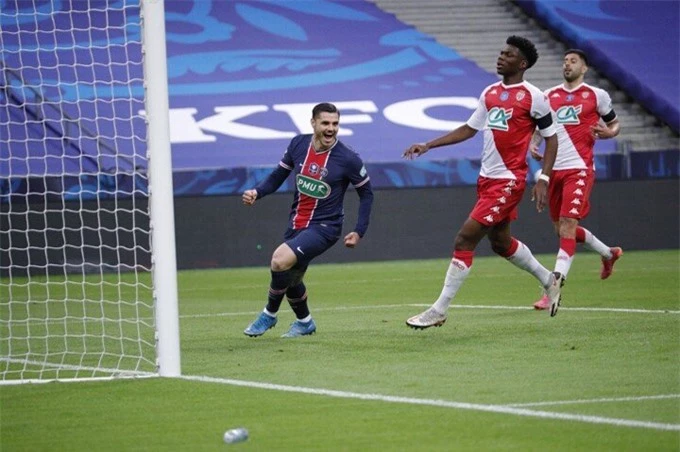 Icardi mở tỷ số trận Monaco vs PSG ở phút 19
