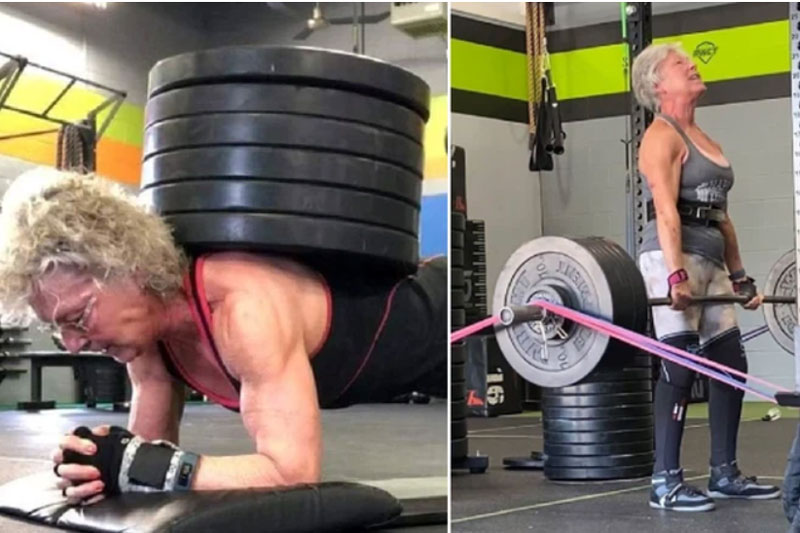 Người phụ nữ 71 tuổi với niềm đam mê nâng tạ ở tuổi xế chiều