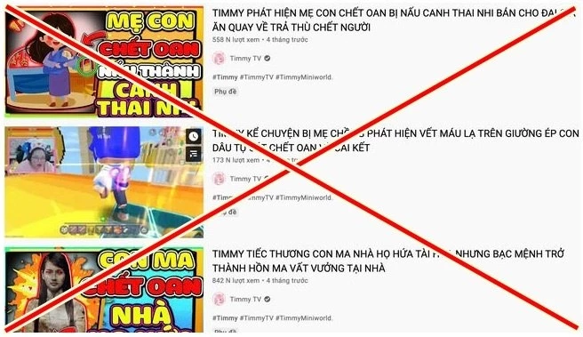 Timmy TV là kênh YouTube hướng tới đối tượng người xem chính là trẻ em, nhưng lại đăng tải rất nhiều video rùng rợn, kinh dị, cổ súy mê tín dị đoan, gây ảnh hưởng xấu đến sự phát triển tâm sinh lý của các em nhỏ. 