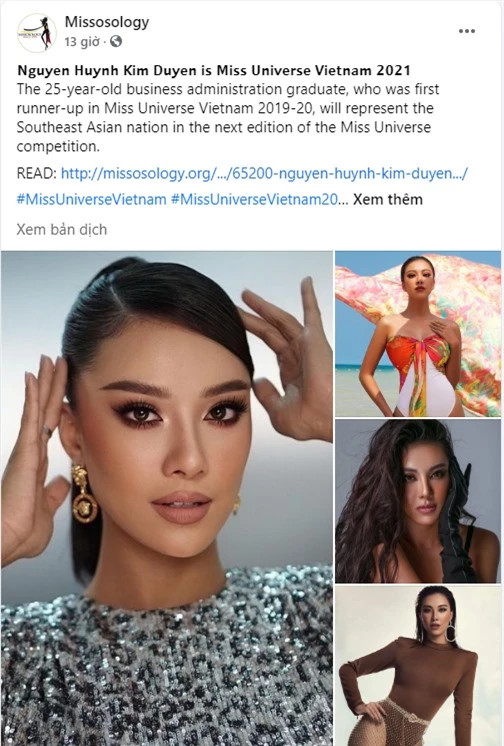 Chưa đến ngày tham gia Miss Universe 2021, Á hậu Kim Duyên đã được chuyên trang sắc đẹp quốc tế quan tâm  - Ảnh 1.