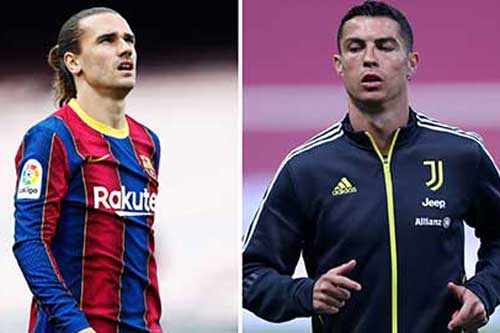 Juventus có thể thay Ronaldo bằng Griezmann