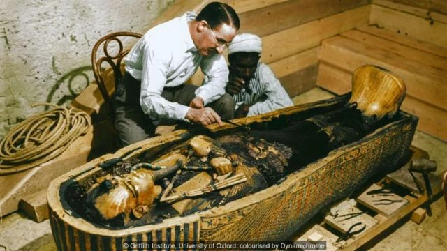 Lời nguyền vua Tut hay lời nguyền pharaoh Tutankhamun được cho là bắt đầu từ năm 1922. Thời điểm đấy, đoàn khảo cổ của Howard Carter đã tìm thấy lăng mộ pharaoh Tutankhamun tại Thung lũng các vị vua. Ảnh: BBC.
