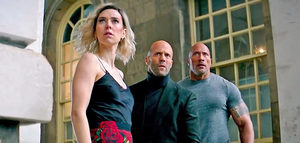 7. Fast and the Furious Presents: Hobbs & Shaw (2019) là phần ngoại truyện của thương hiệu, lấy bối cảnh sau các sự kiện của Fast & Furious 8 (2017). Bộ phim cho thấy Dwayne The Rock Johnson và Jason Statham thể hiện vai trò của mình với tư cách diễn viên chính của loạt phim. Ảnh: HBO.