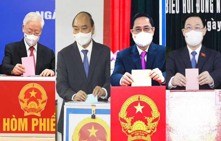 H&#xEC;nh &#x1EA3;nh l&#xE3;nh &#x111;&#x1EA1;o &#x110;&#x1EA3;ng, Nh&#xE0; n&#x1B0;&#x1EDB;c th&#x1EF1;c hi&#x1EC7;n quy&#x1EC1;n b&#x1EA7;u c&#x1EED;