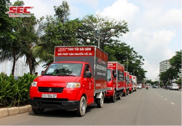 Hệ thống xe của dịch vụ chuyển nhà trọn gói Vũng Tàu của Saigon Express.