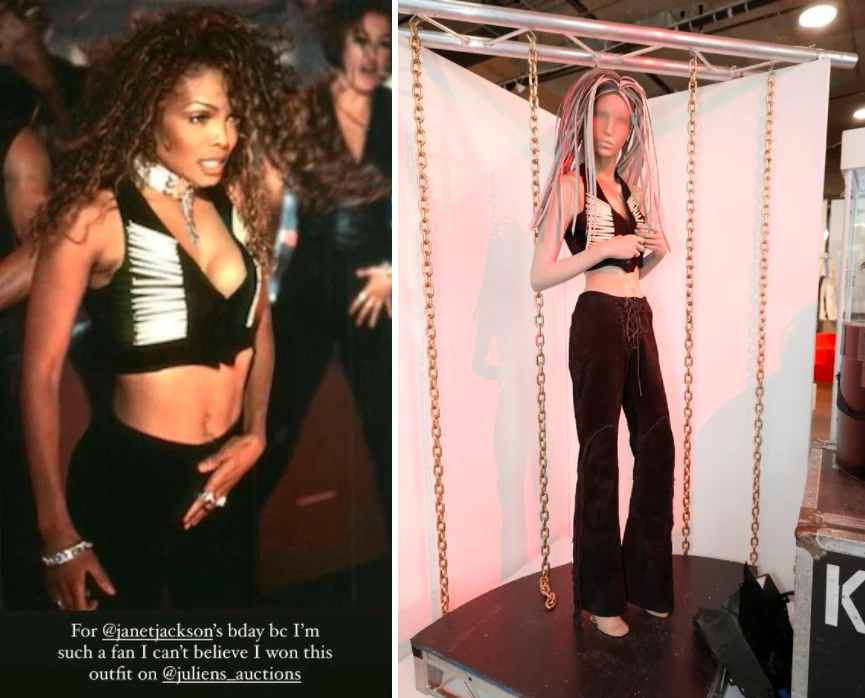 Janet Jackson mặc bộ trang phục trong MV If.