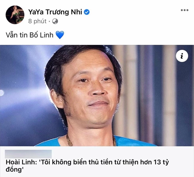 Em trai ruột và loạt sao Việt phản ứng về vụ Hoài Linh giữ hơn 13 tỷ đồng tiền từ thiện - Ảnh 5.