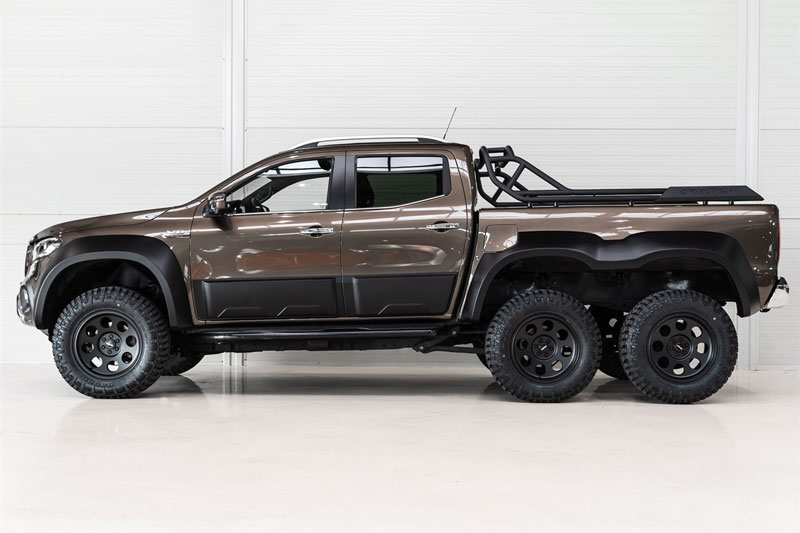 'Soi' xe bán tải Mercedes-Benz X-Class độ 6 bánh vô cùng hầm hố