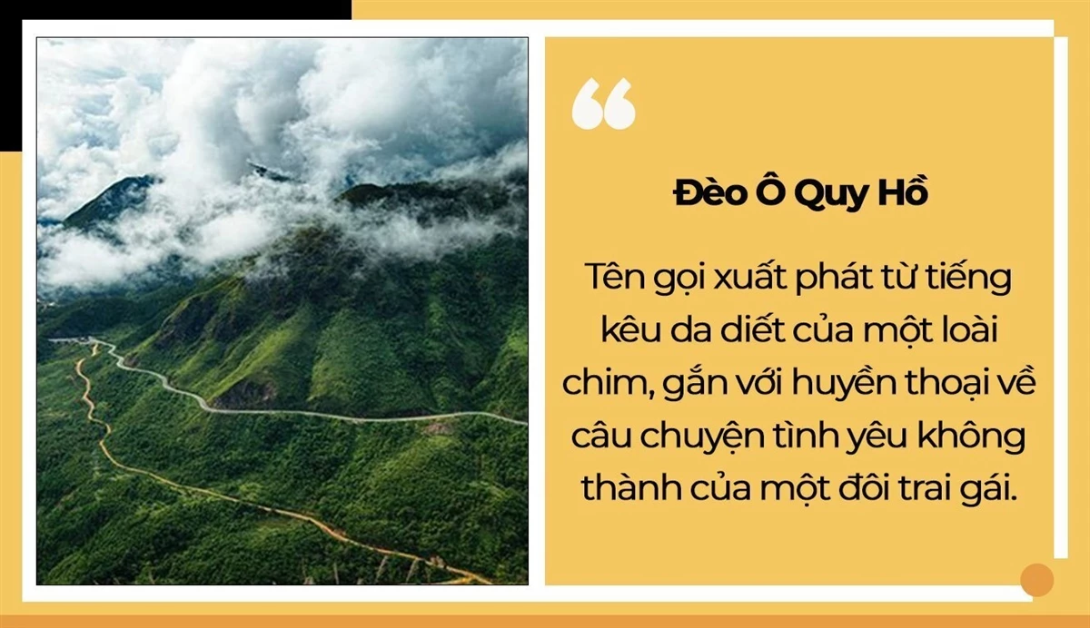 Độ cao, sự hiểm trở và chiều dài khiến đèo Ô Quy Hồ được mệnh danh là "vua đèo vùng Tây Bắc". Đỉnh đèo Ô Quy Hồ nằm giữa mây núi ngút ngàn còn được gọi với cái tên Cổng Trời.