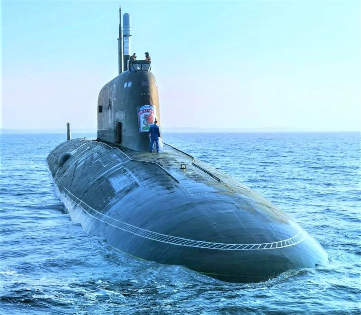 Tàu ngầm Kazan thử nghiệm trên biển; Nguồn: topwar.ru