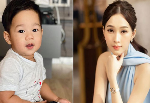 Hoa hậu Đặng Thu Thảo khoe con trai đáng yêu, "gây bão" mạng xã hội