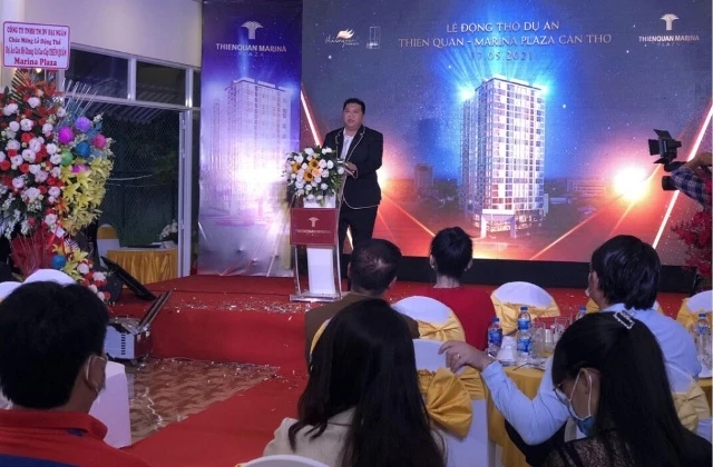 Ông Nguyễn Chí Nhơn,,Chủ tịch HĐQT Công ty Cổ phần Đầu tư và Phát triển Thiên Quân - Marina Plaza Cần Thơ