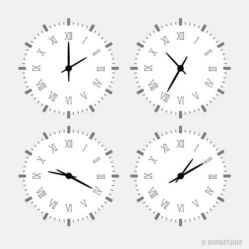 Có 1 chiếc đồng hồ rất khác biệt so với 3 cái còn lại, nó là cái nào thế?