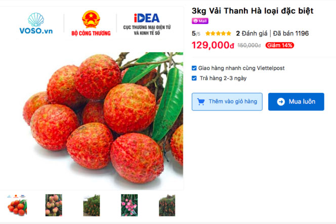 Vì sao nông sản không dễ lên sàn thương mại điện tử?