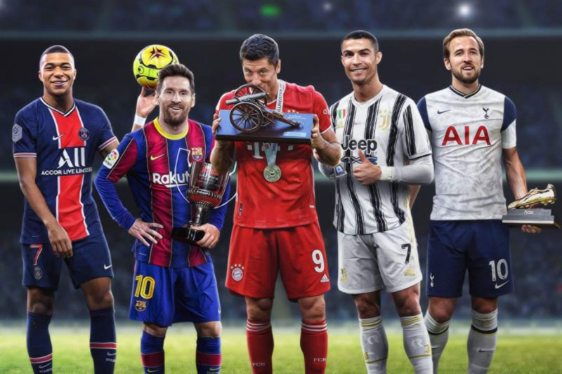 Top 5 tiền đạo xuất sắc nhất châu Âu 2020/2021: Mbappe sát cánh của Ronaldo, Messi