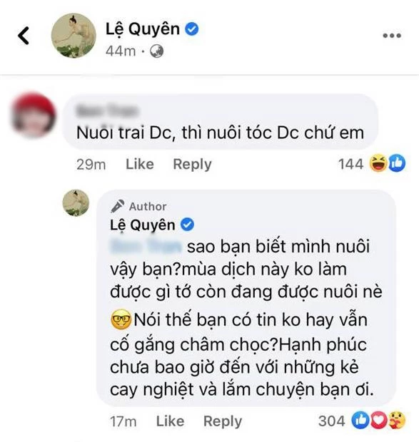 Lệ Quyên đáp trả gay gắt khi bị cà khịa nuôi trai, nói một câu nghe đã lỗ tai về tình yêu đích thực - Ảnh 3.