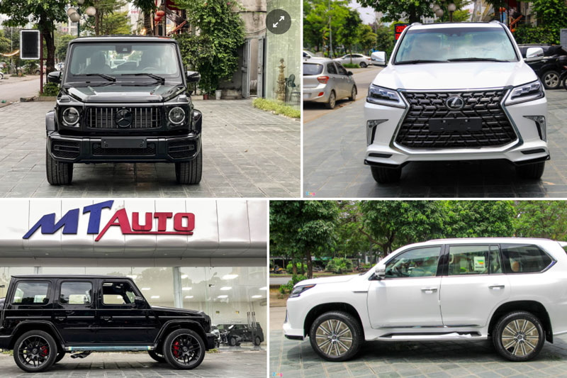 So sánh 2 SUV hạng sang Mercedes-AMG G 63 và Lexus LX570 MBS