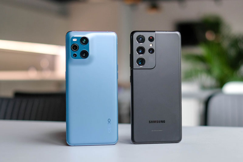 So sánh Oppo Find X3 Pro 5G với Samsung Galaxy S21 Ultra 5G