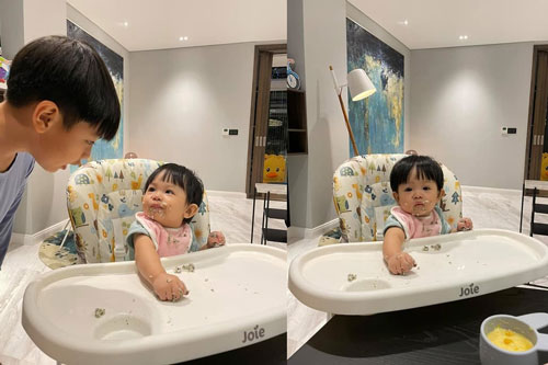 Cận cảnh biểu cảm 'khó đỡ' của con gái Cường Đô La khi ăn, đến anh trai Subeo cũng 'cạn lời'