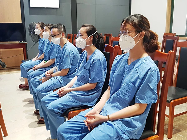 Các điều dưỡng trẻ nhưng từng trải của BV Đà Nẵng sẽ có những đóng gips tốt cho việc chăm sóc, điệu trj các bệnh nhân Covid-19 nặng ở Bắc Giang