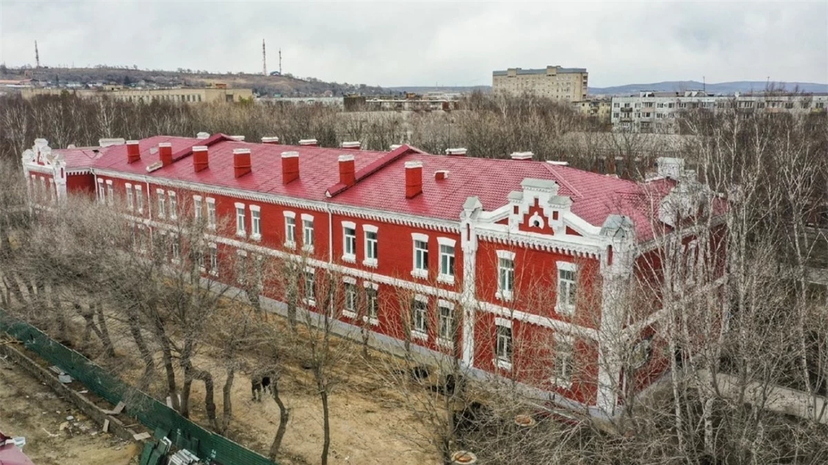 Tòa nhà nhìn từ bên ngoài. Ảnh: Bộ Quốc phòng Nga.