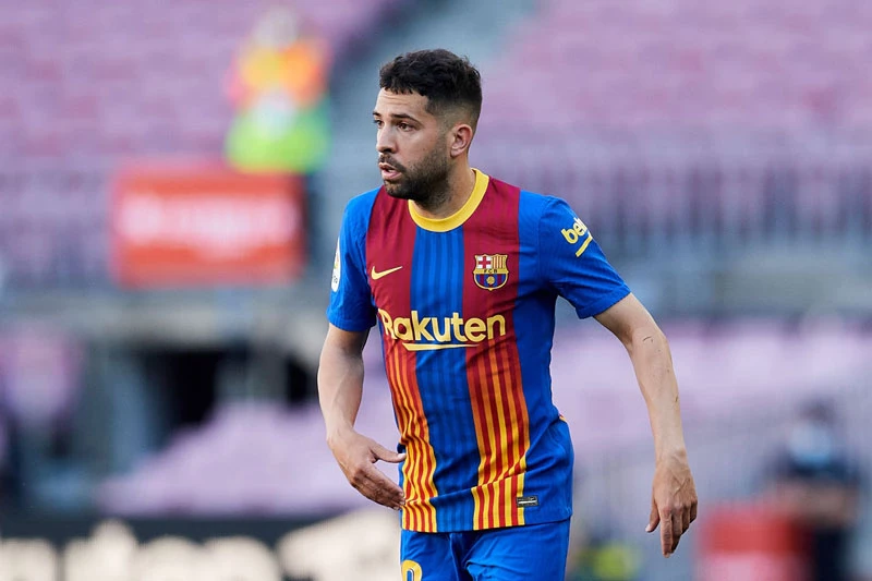 Jordi Alba đứng đầu. Ảnh: Getty.