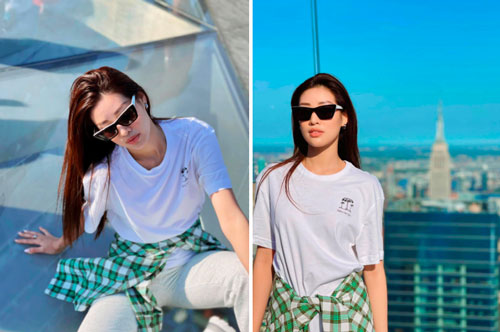 Phong cách đời thường của Khánh Vân tại Mỹ